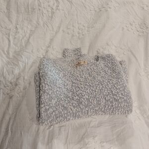 Hollister Light Gray Textured Sweater